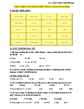 Đề thi Violympic Toán lớp 3 vòng 4 lần 1 - Năm học 2016-2017 - Hà Thị Mỹ Phượng
